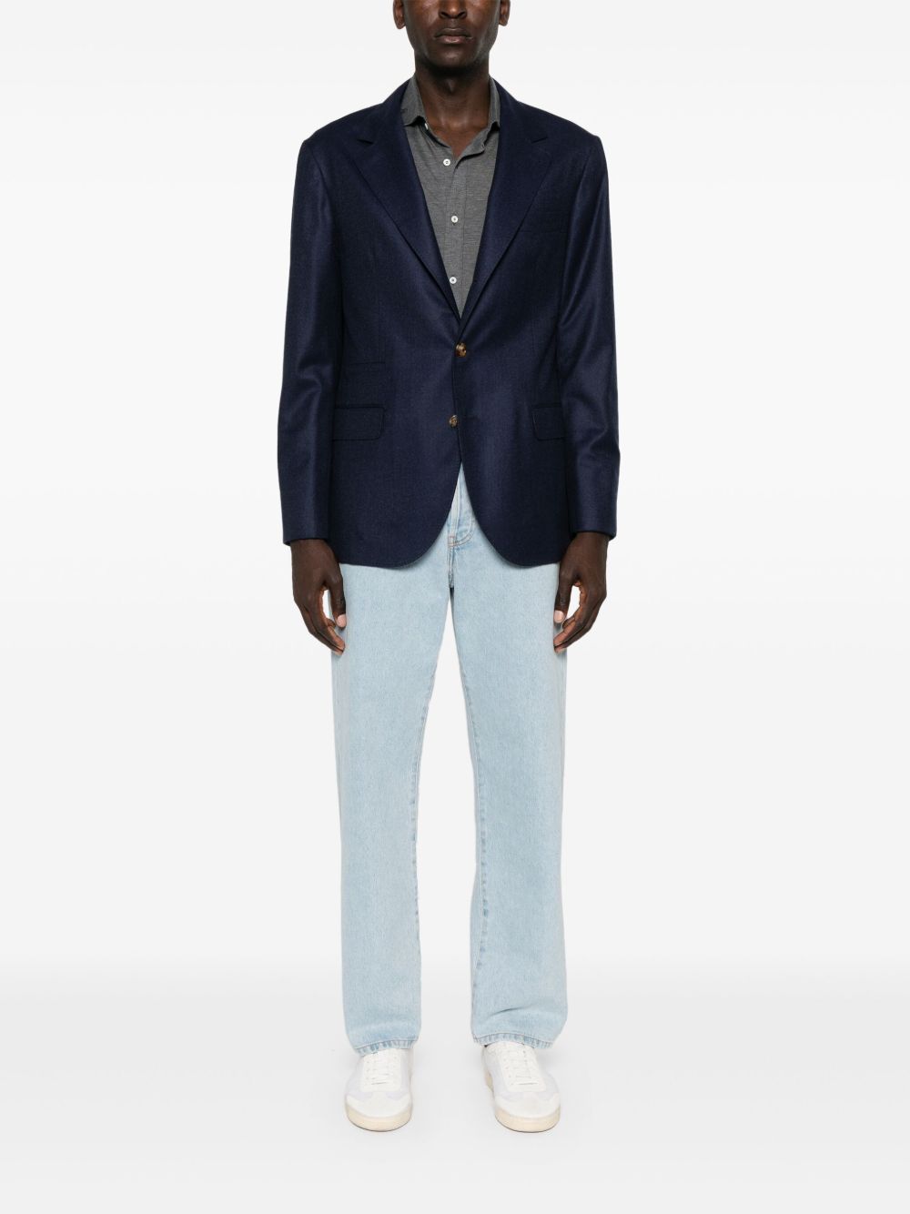 Brunello Cucinelli Men Silk And Cotton Blend Shirt BRUNELLO CUCINELLI