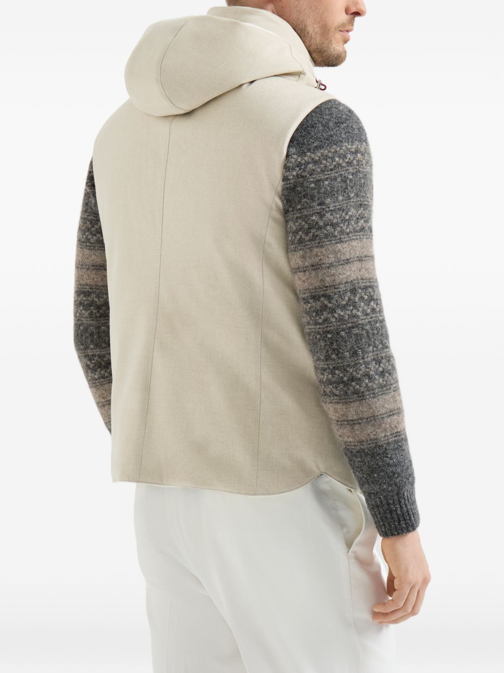 Brunello Cucinelli Men Wool Padded Vest BRUNELLO CUCINELLI