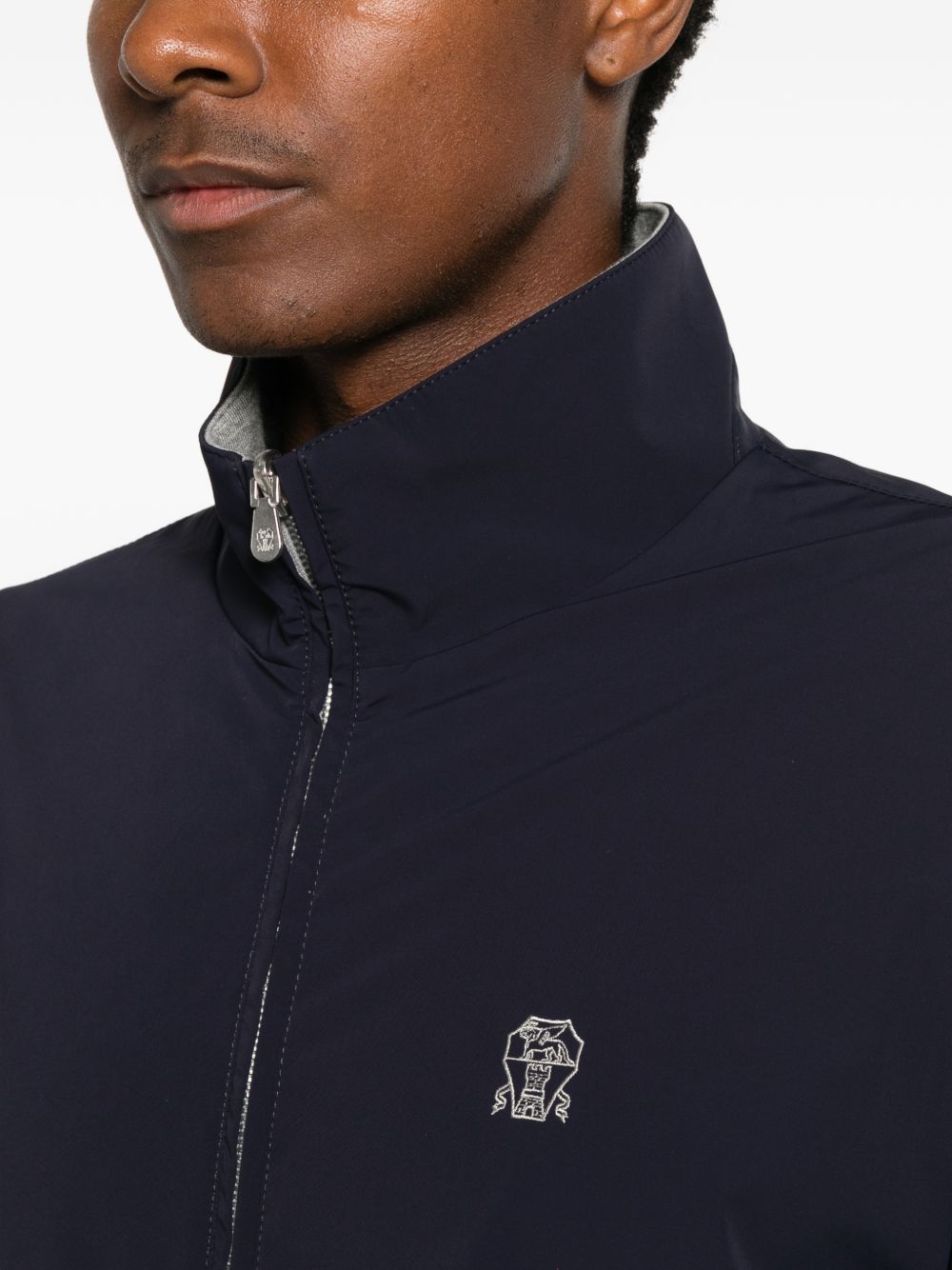 Brunello Cucinelli Men Water-Resistant Blouson Jacket
