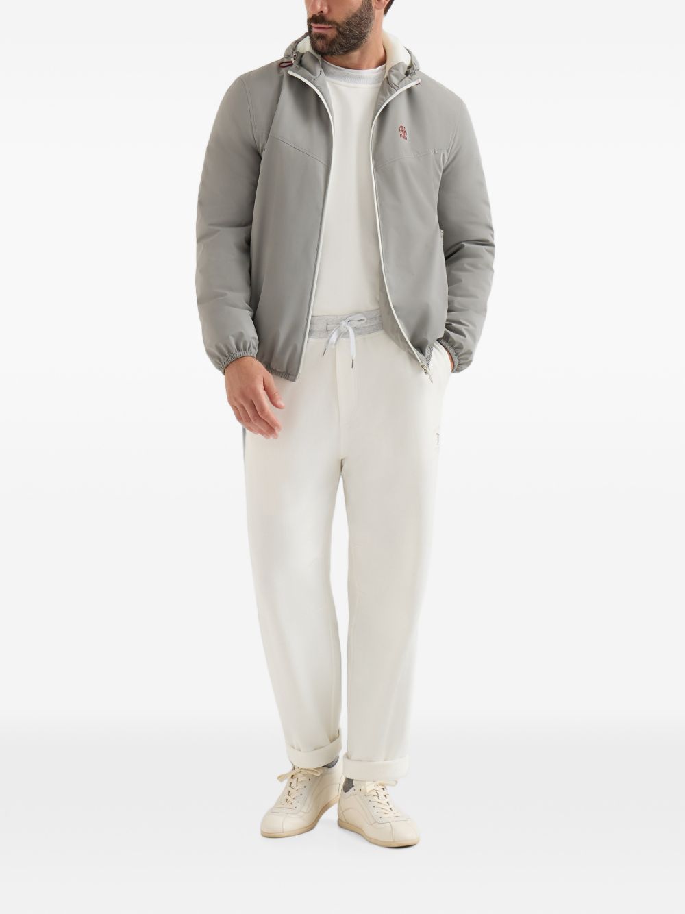 Brunello Cucinelli Men Logo Cotton Sweatshirt BRUNELLO CUCINELLI