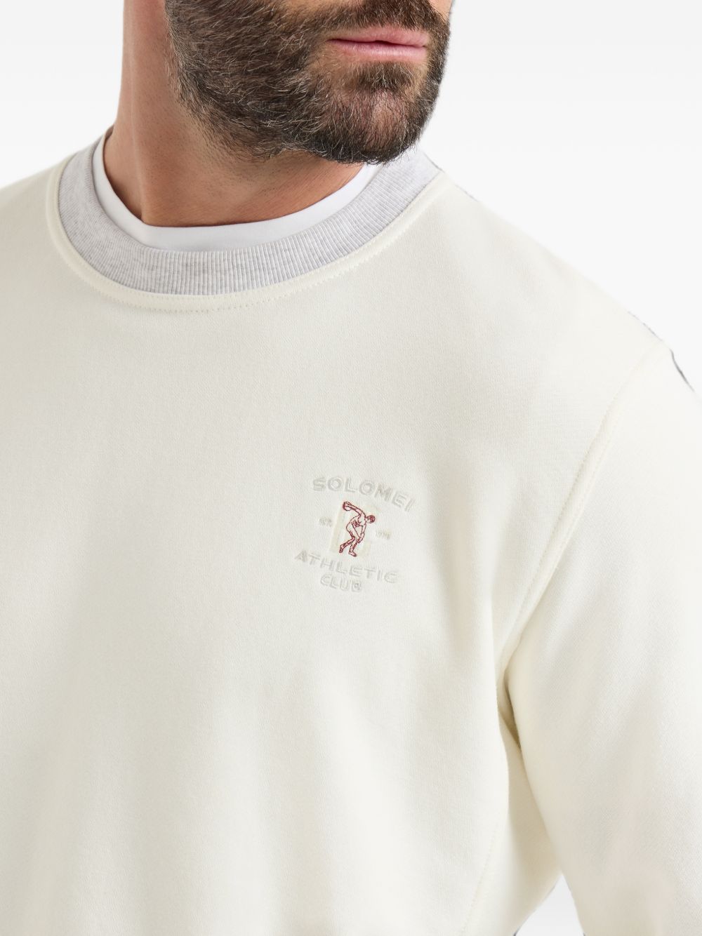 Brunello Cucinelli Men Logo Cotton Sweatshirt BRUNELLO CUCINELLI