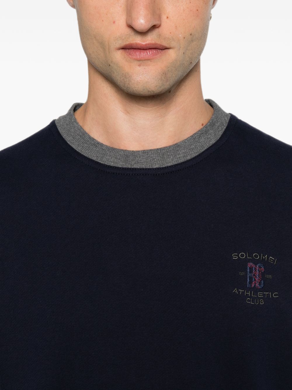 Brunello Cucinelli Men Logo Cotton Sweatshirt BRUNELLO CUCINELLI