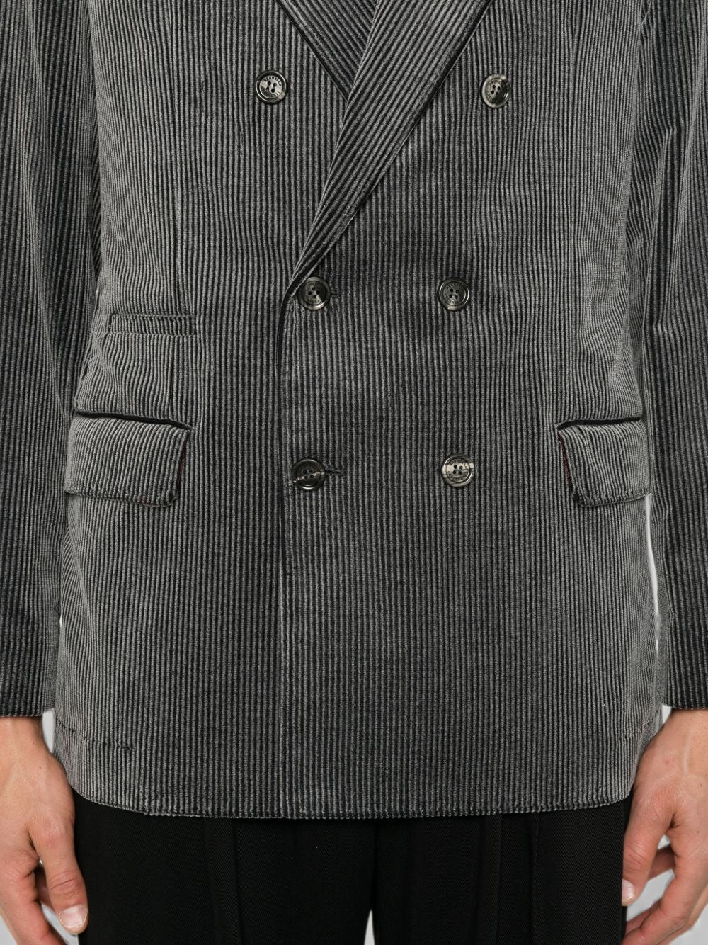 Brunello Cucinelli Men Cotton Double-Breasted Jacket BRUNELLO CUCINELLI