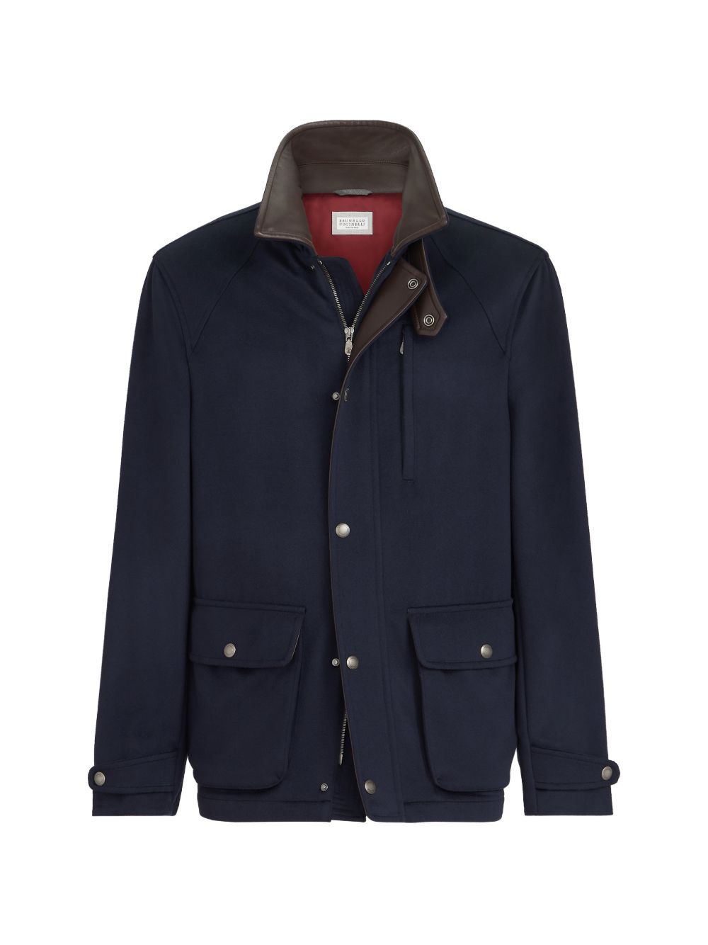 Brunello Cucinelli Men Wool Caban Coat BRUNELLO CUCINELLI