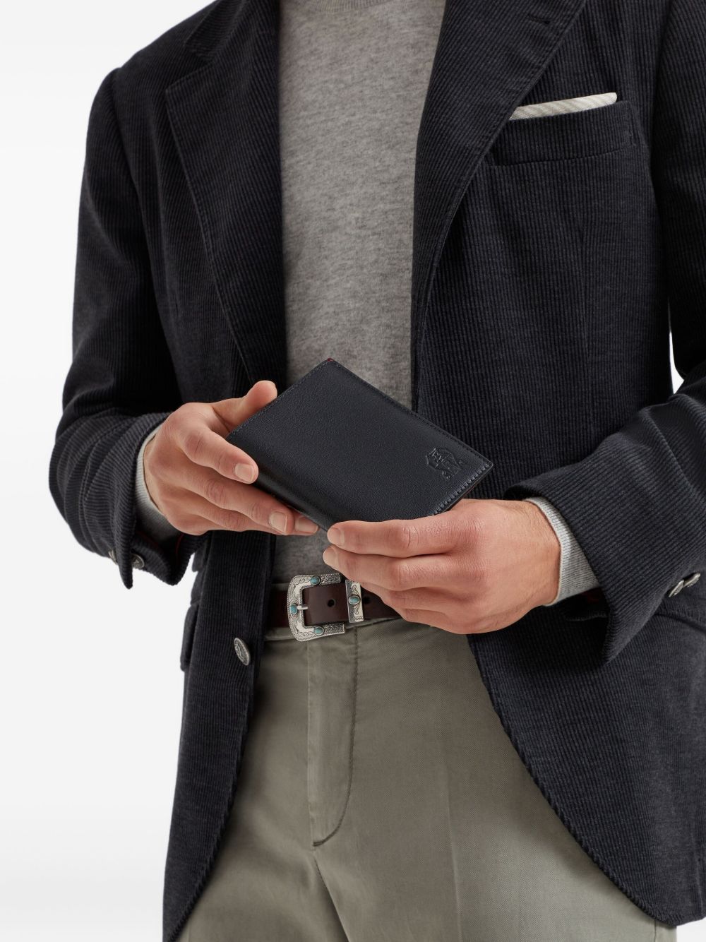 Brunello Cucinelli Men Leather Passport Case BRUNELLO CUCINELLI