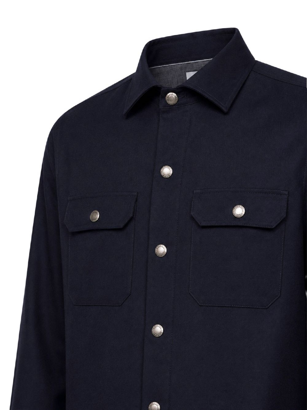 Brunello Cucinelli Men Wool Shirt BRUNELLO CUCINELLI