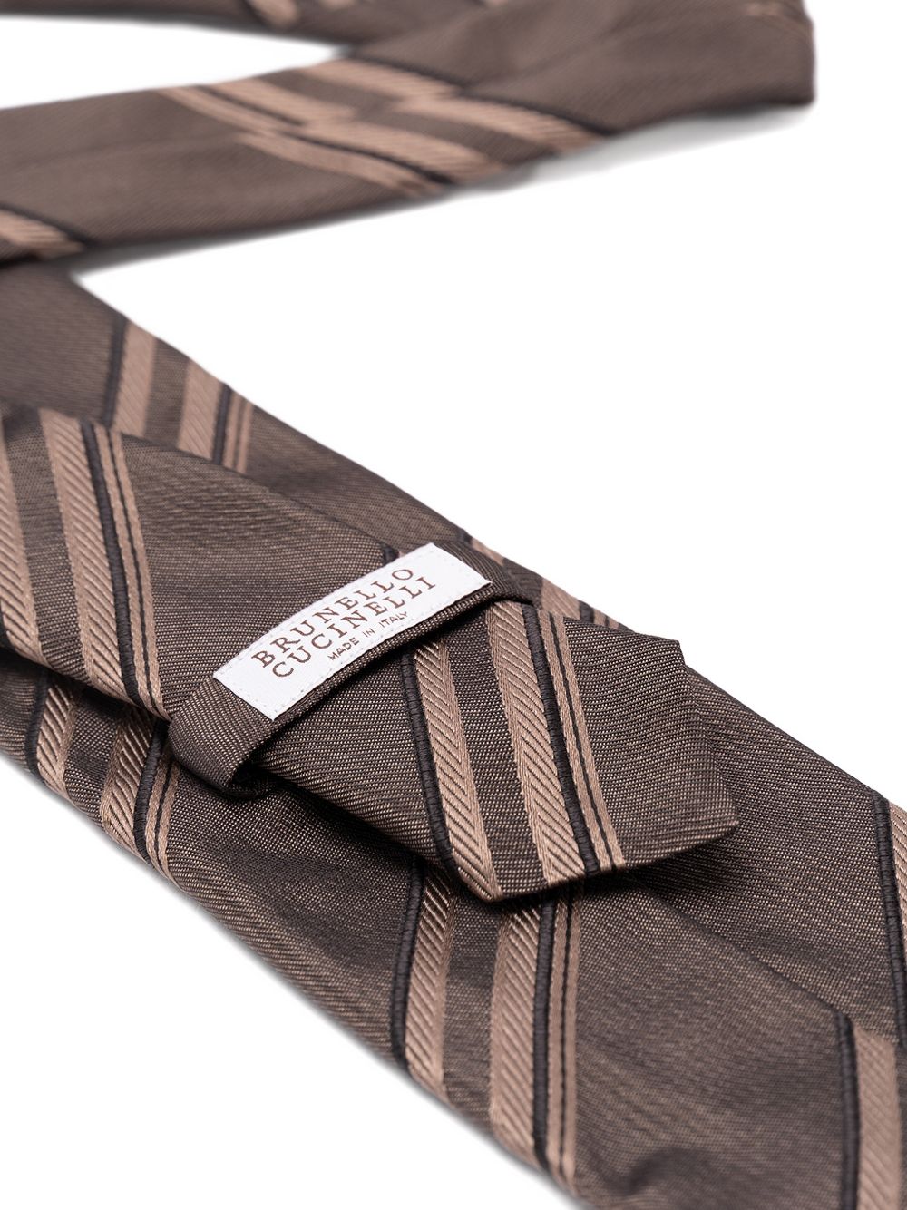 Brunello Cucinelli Men Striped Silk Tie BRUNELLO CUCINELLI