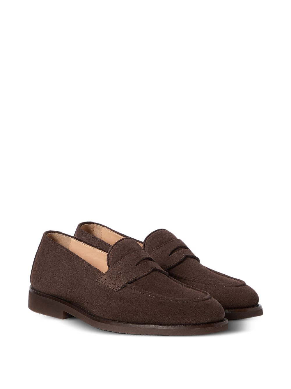 Brunello Cucinelli Men Suede Leather Loafers BRUNELLO CUCINELLI