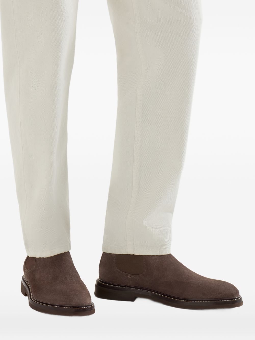 Brunello Cucinelli Men Leather Chelsea Boots BRUNELLO CUCINELLI