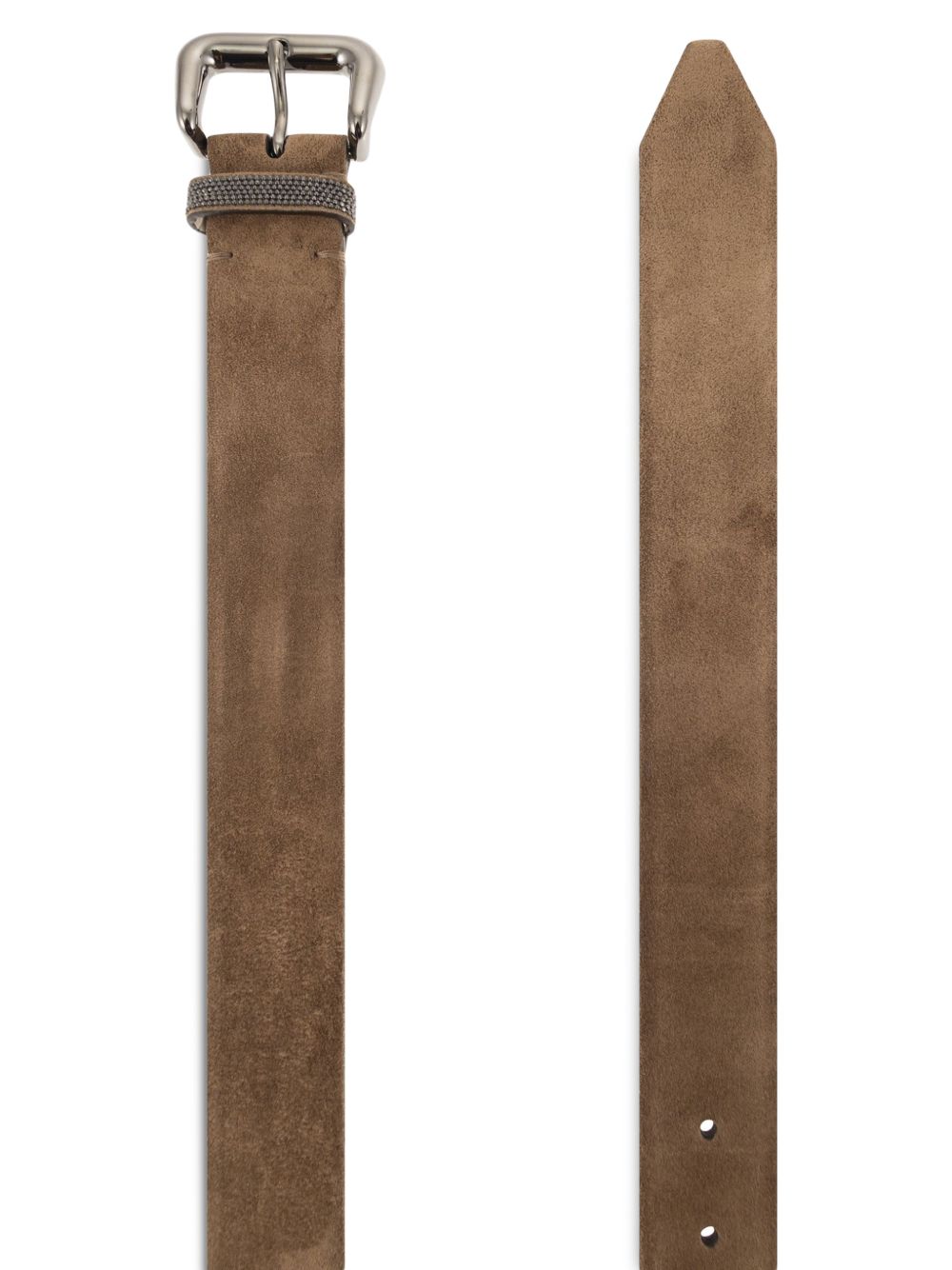 Brunello Cucinelli Women Suede Leather Belt BRUNELLO CUCINELLI