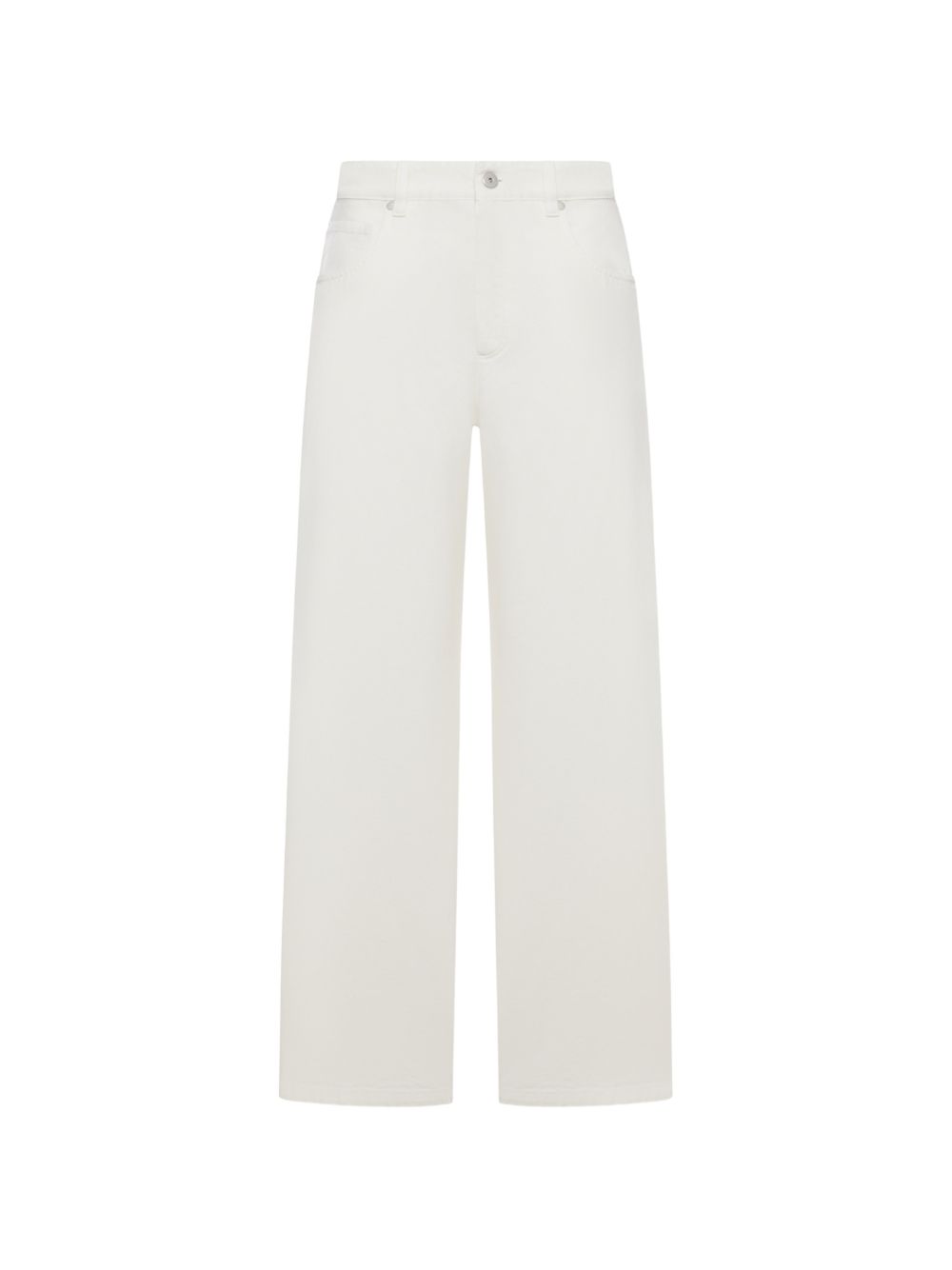Brunello Cucinelli Women Denim Cotton Wide-Leg Trousers BRUNELLO CUCINELLI