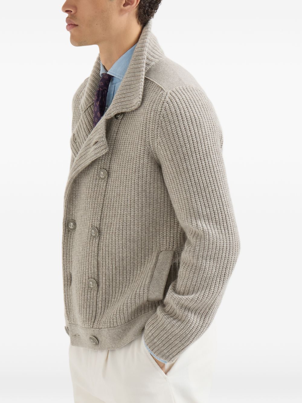 Brunello Cucinelli Men Cashmere Cardigan BRUNELLO CUCINELLI