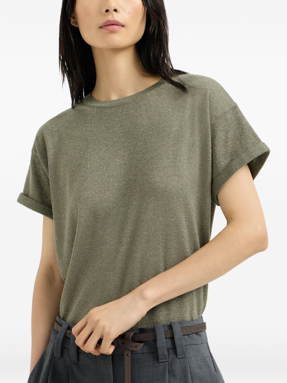 Brunello Cucinelli Women Cashmere Blend T-Shirt BRUNELLO CUCINELLI