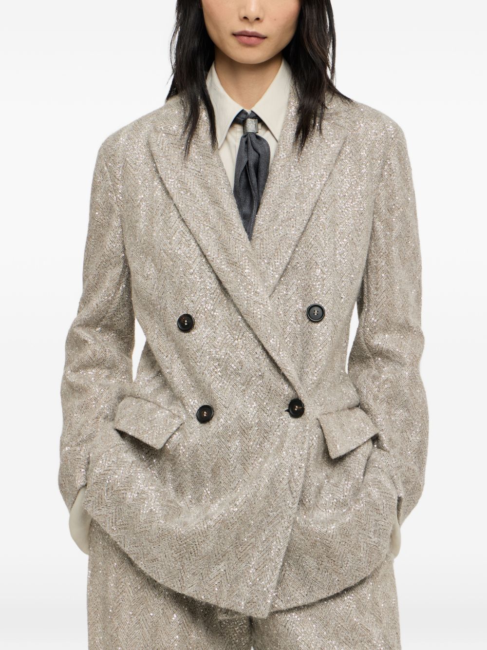 Brunello Cucinelli Women Double-Breasted Jacket BRUNELLO CUCINELLI