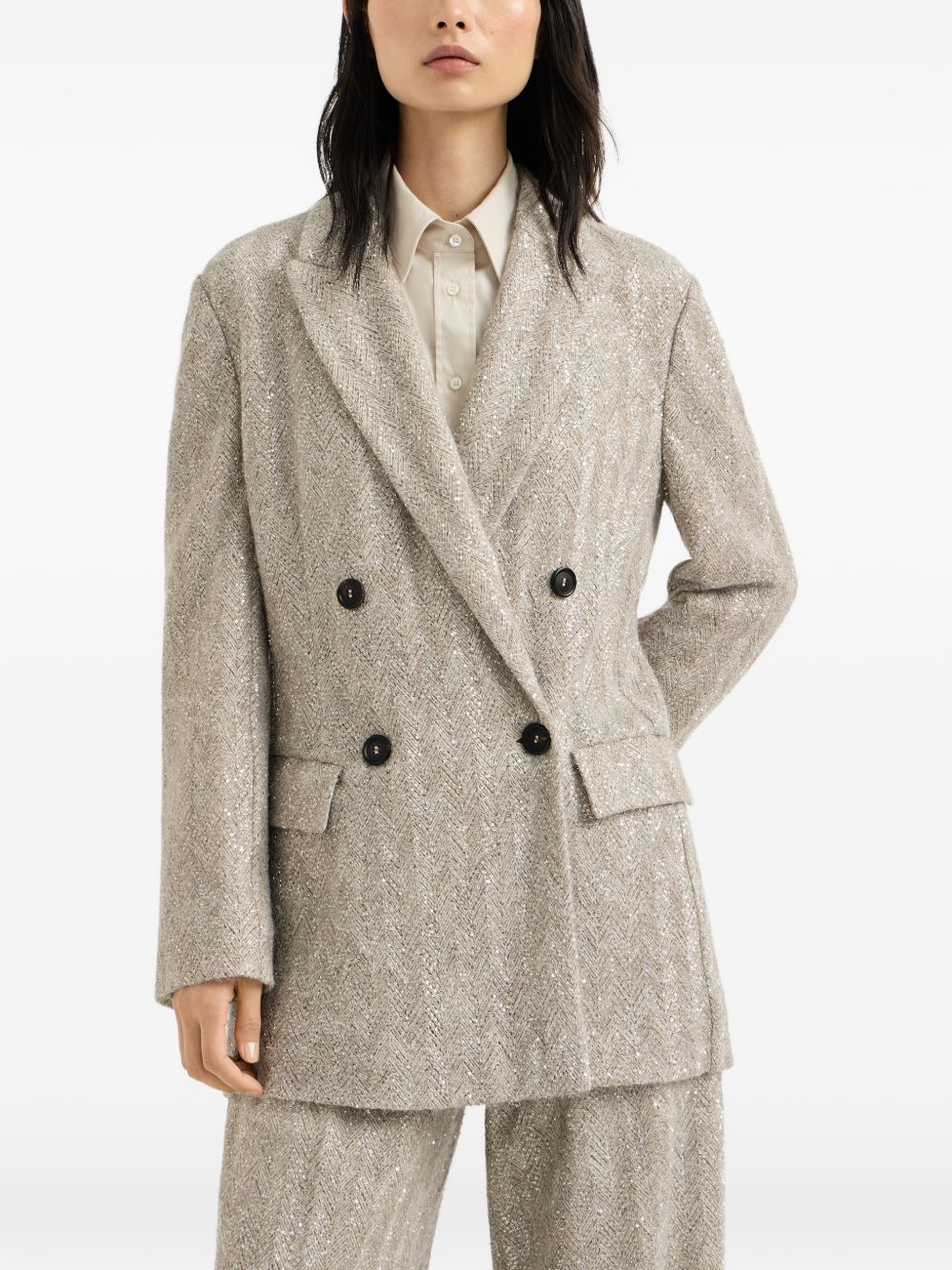 Brunello Cucinelli Women Double-Breasted Jacket BRUNELLO CUCINELLI