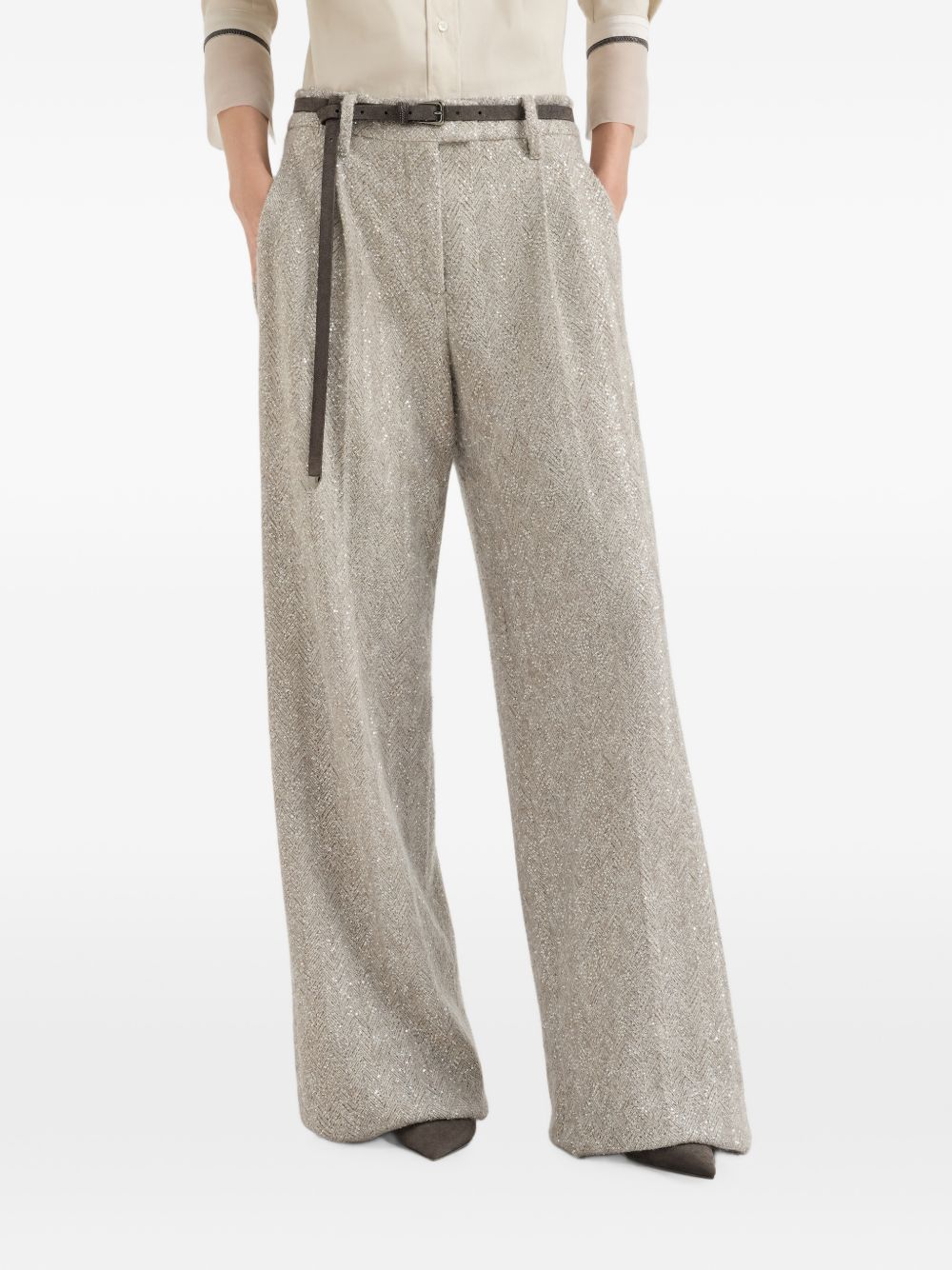 Brunello Cucinelli Women Wide-Leg Trousers BRUNELLO CUCINELLI