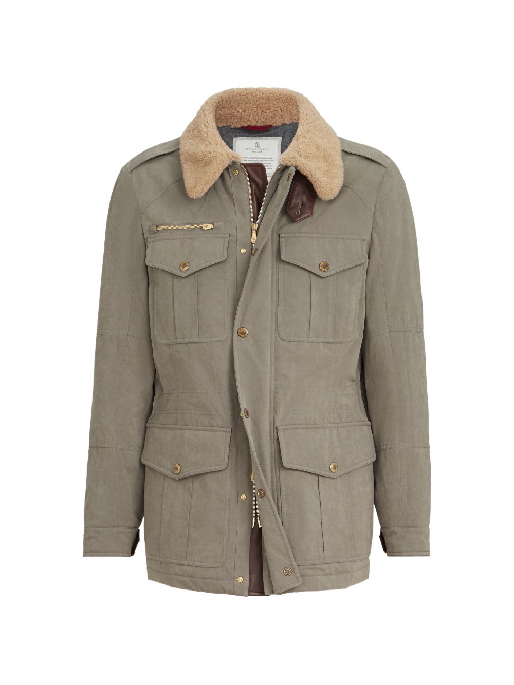 Brunello Cucinelli Men Technical Cotton Field Jacket BRUNELLO CUCINELLI