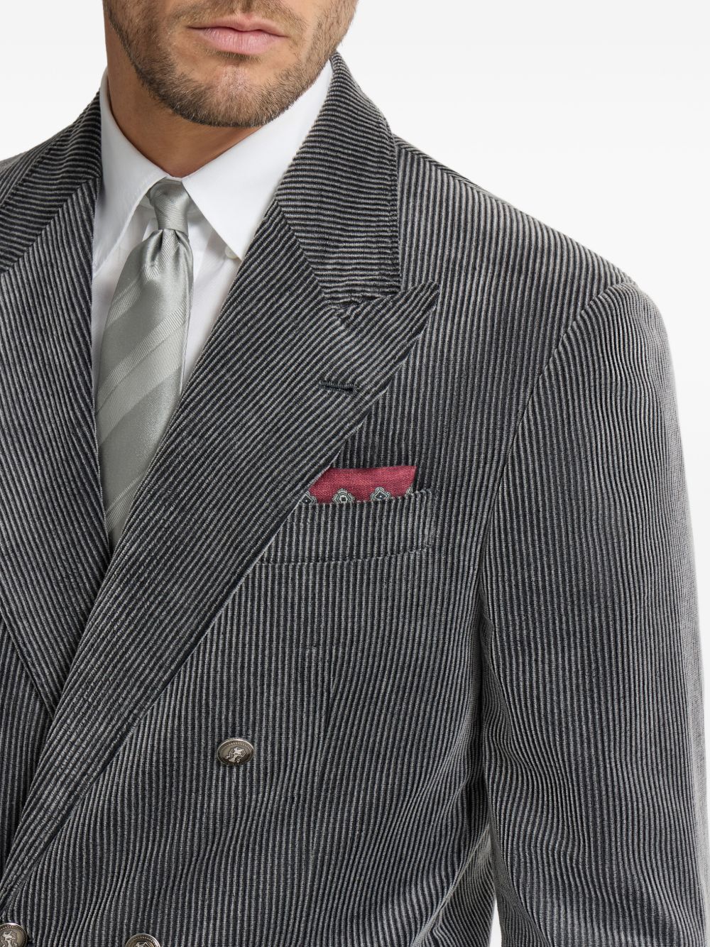 Brunello Cucinelli Men Printed Silk Foulard BRUNELLO CUCINELLI