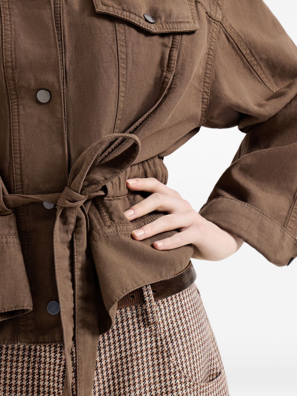Brunello Cucinelli Women Linen Cropped Jacket BRUNELLO CUCINELLI
