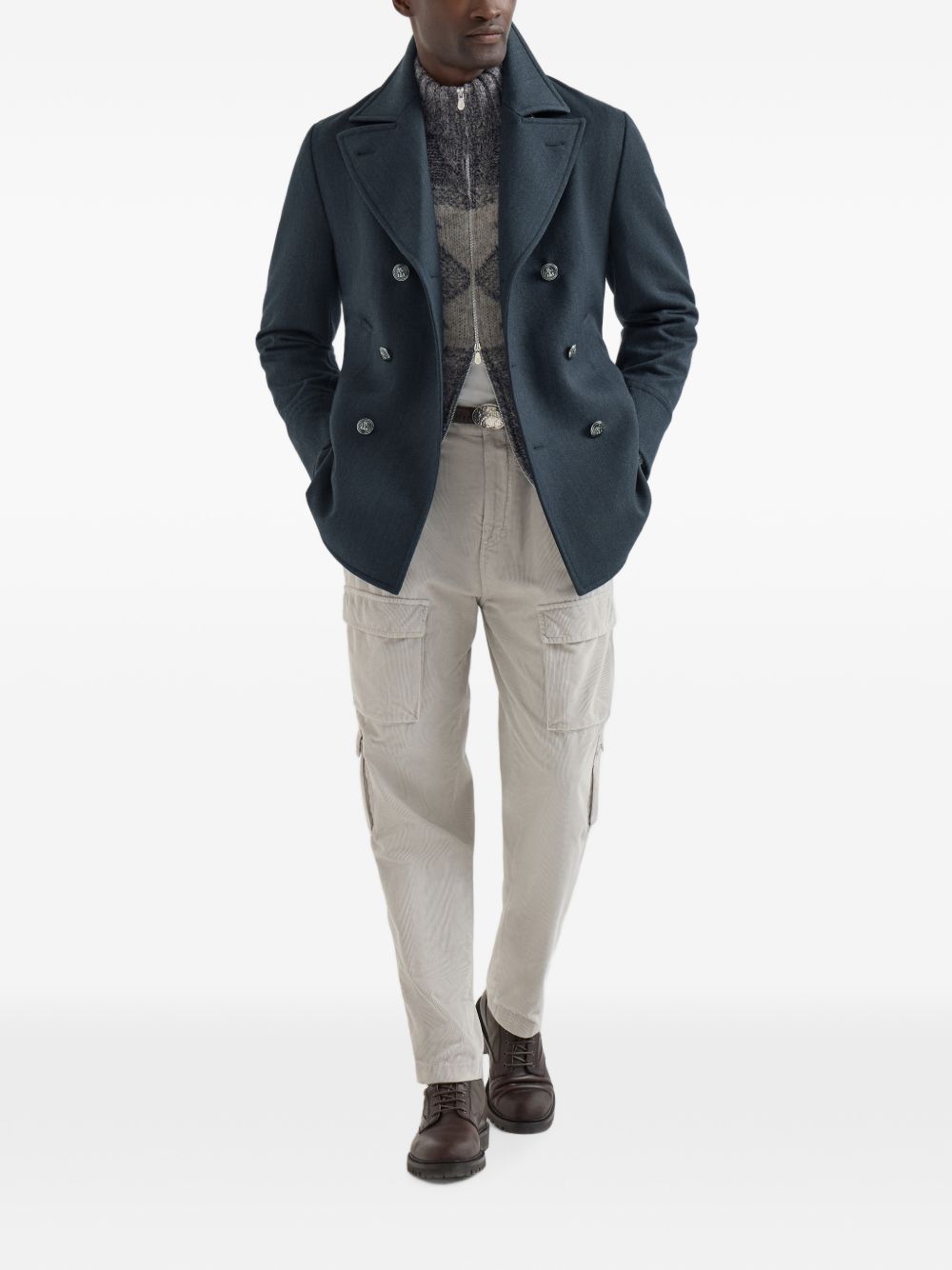 Brunello Cucinelli Men Wool Cardigan BRUNELLO CUCINELLI