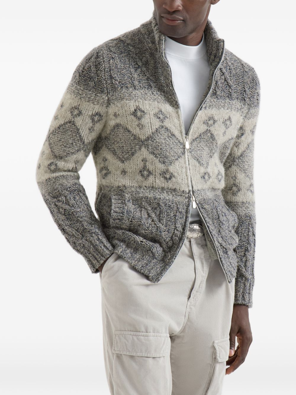 Brunello Cucinelli Men Wool Cardigan BRUNELLO CUCINELLI