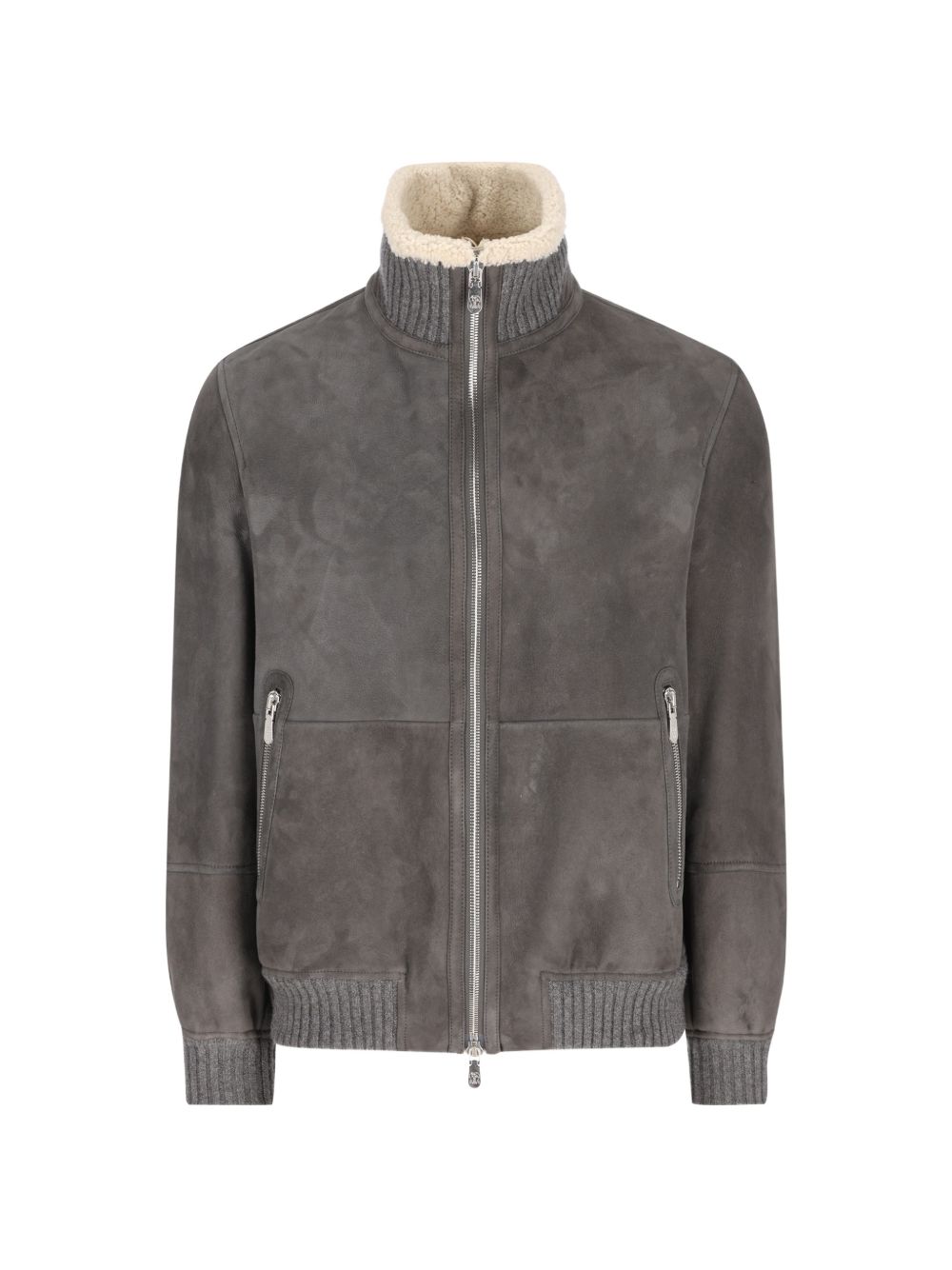 Brunello Cucinelli Men Shearling Leather Jacket BRUNELLO CUCINELLI