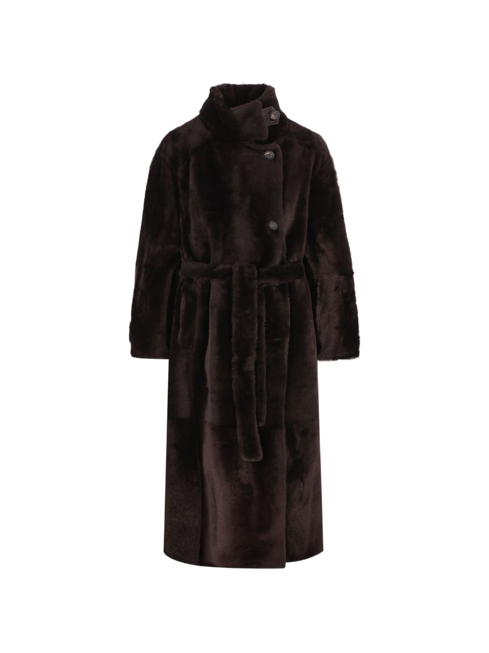 Brunello Cucinelli Women Belted Shearling Coat BRUNELLO CUCINELLI