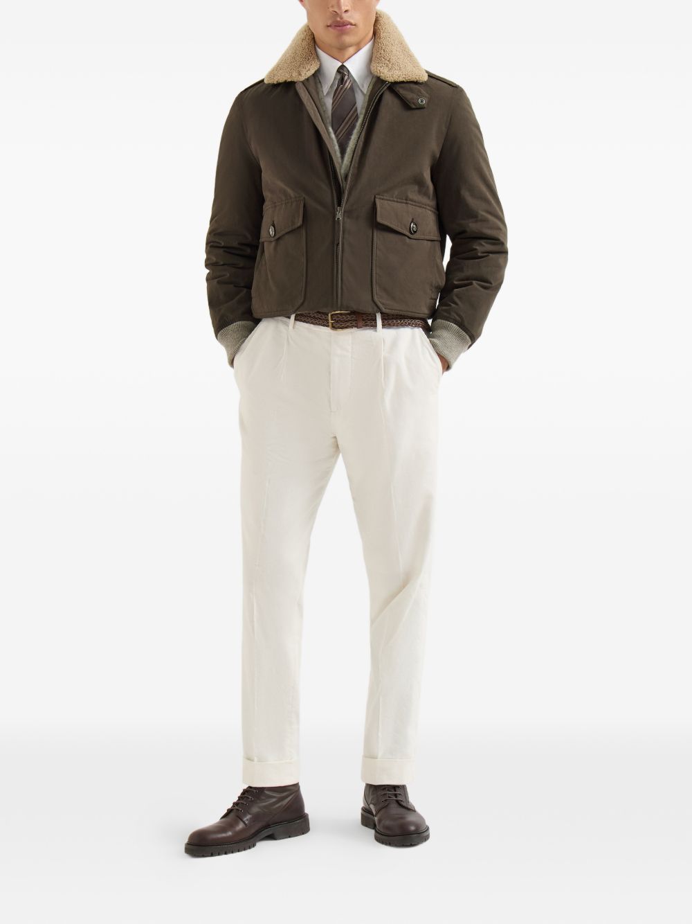 Brunello Cucinelli Men Wool And Cashmere Cardigan BRUNELLO CUCINELLI