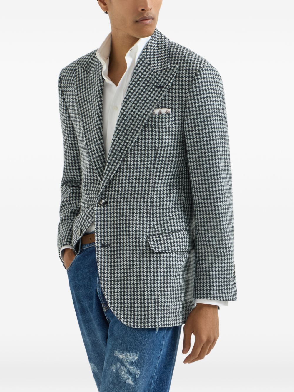 Brunello Cucinelli Men Cashmere Single-Breasted Jacket BRUNELLO CUCINELLI