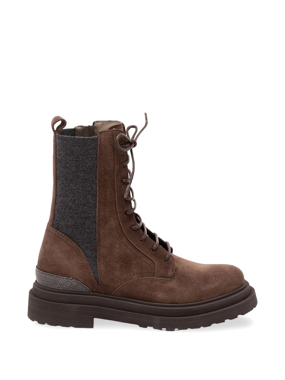 Brunello Cucinelli Women Leather Biker Boots BRUNELLO CUCINELLI