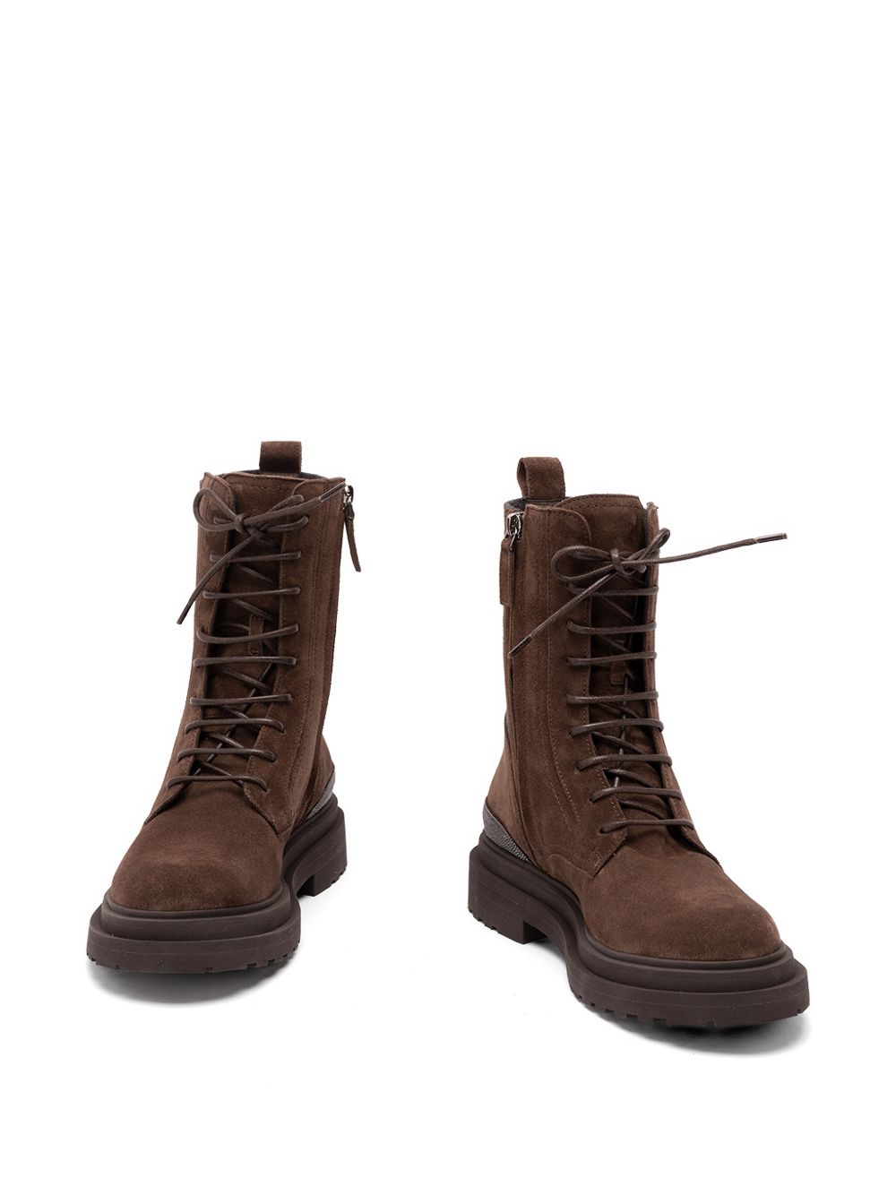 Brunello Cucinelli Women Leather Biker Boots BRUNELLO CUCINELLI