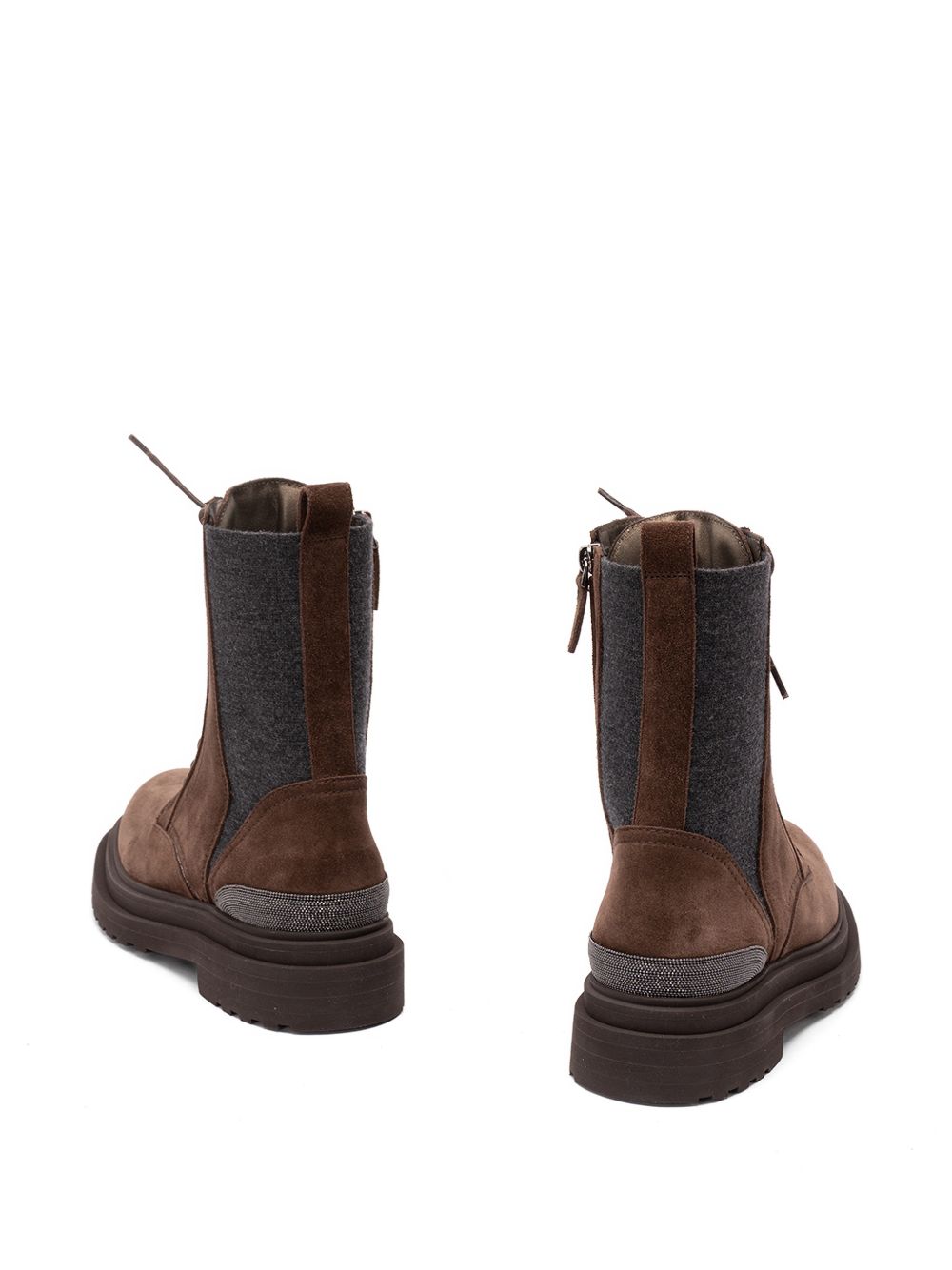 Brunello Cucinelli Women Leather Biker Boots BRUNELLO CUCINELLI