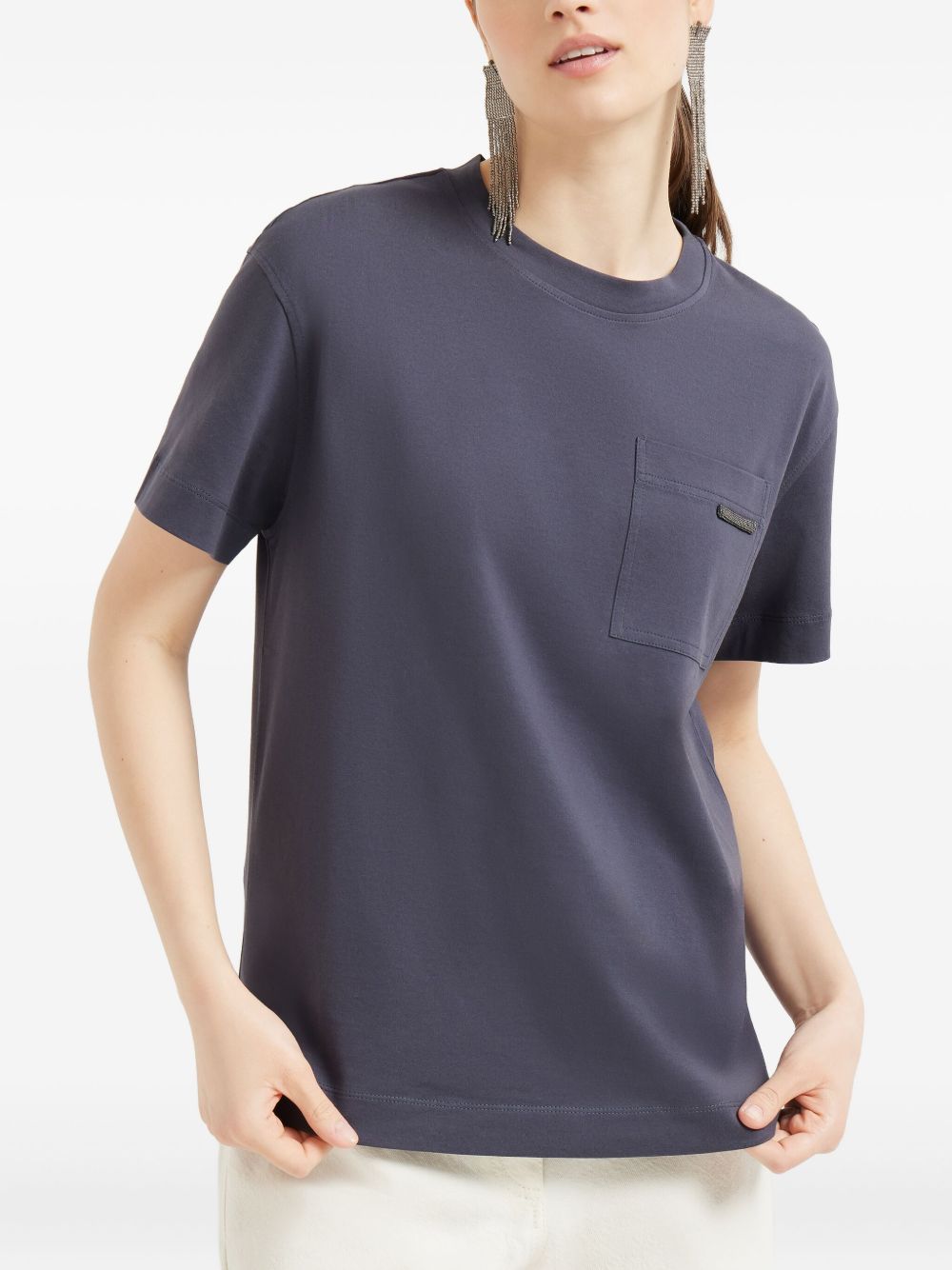 Brunello Cucinelli Women Cotton T-Shirt BRUNELLO CUCINELLI