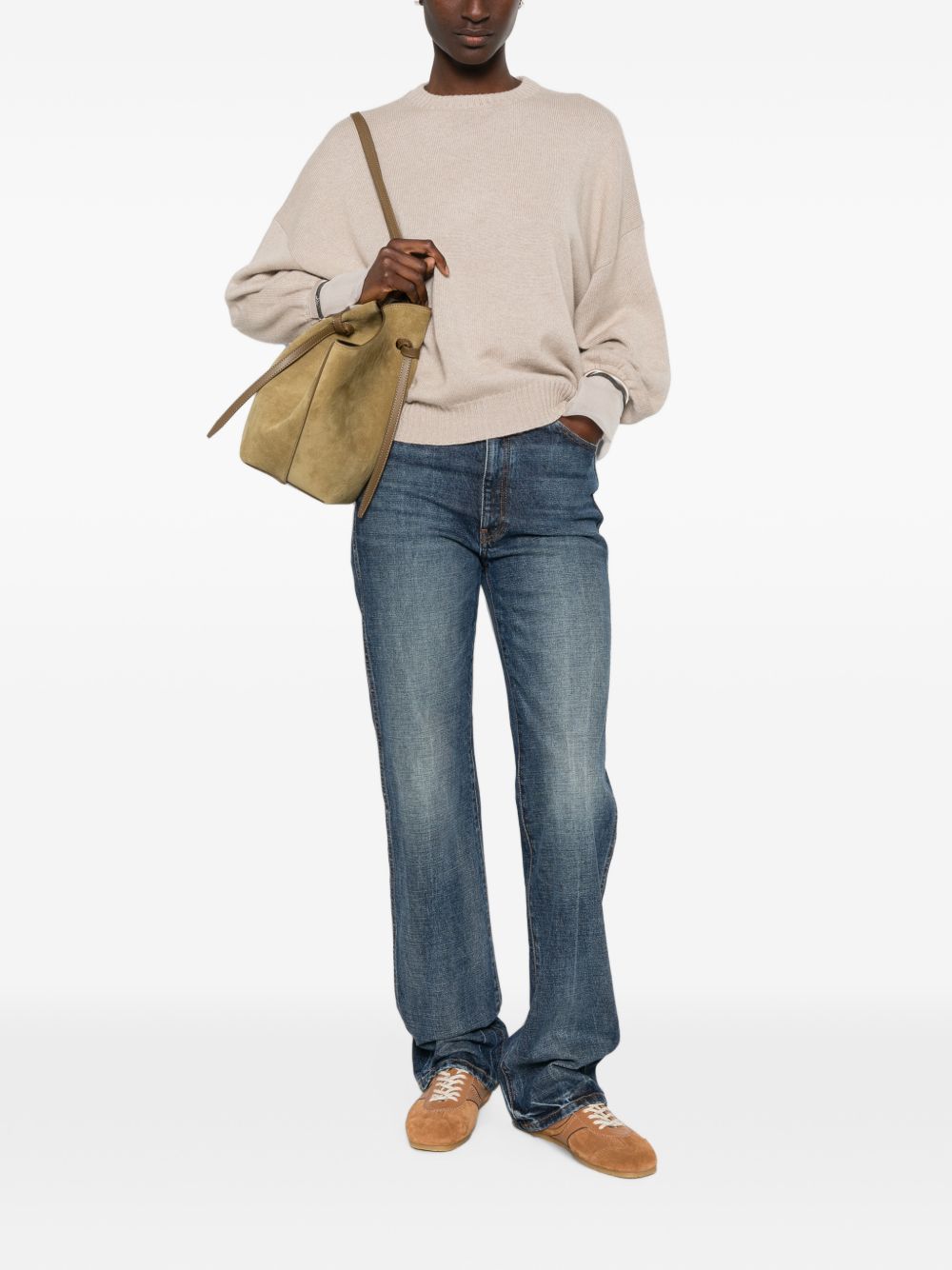 Brunello Cucinelli Women Cashmere Crewneck Sweater BRUNELLO CUCINELLI