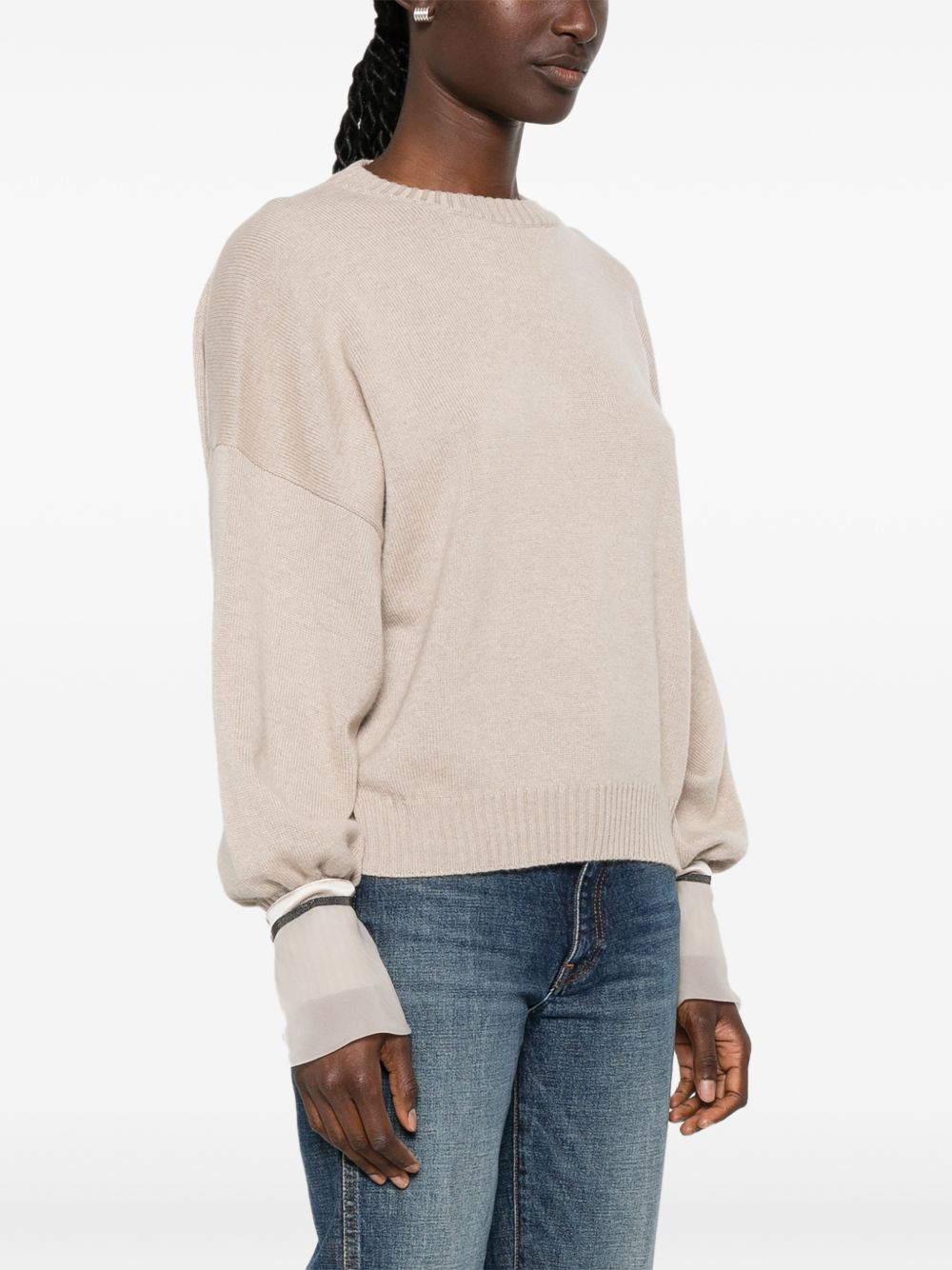 Brunello Cucinelli Women Cashmere Crewneck Sweater BRUNELLO CUCINELLI