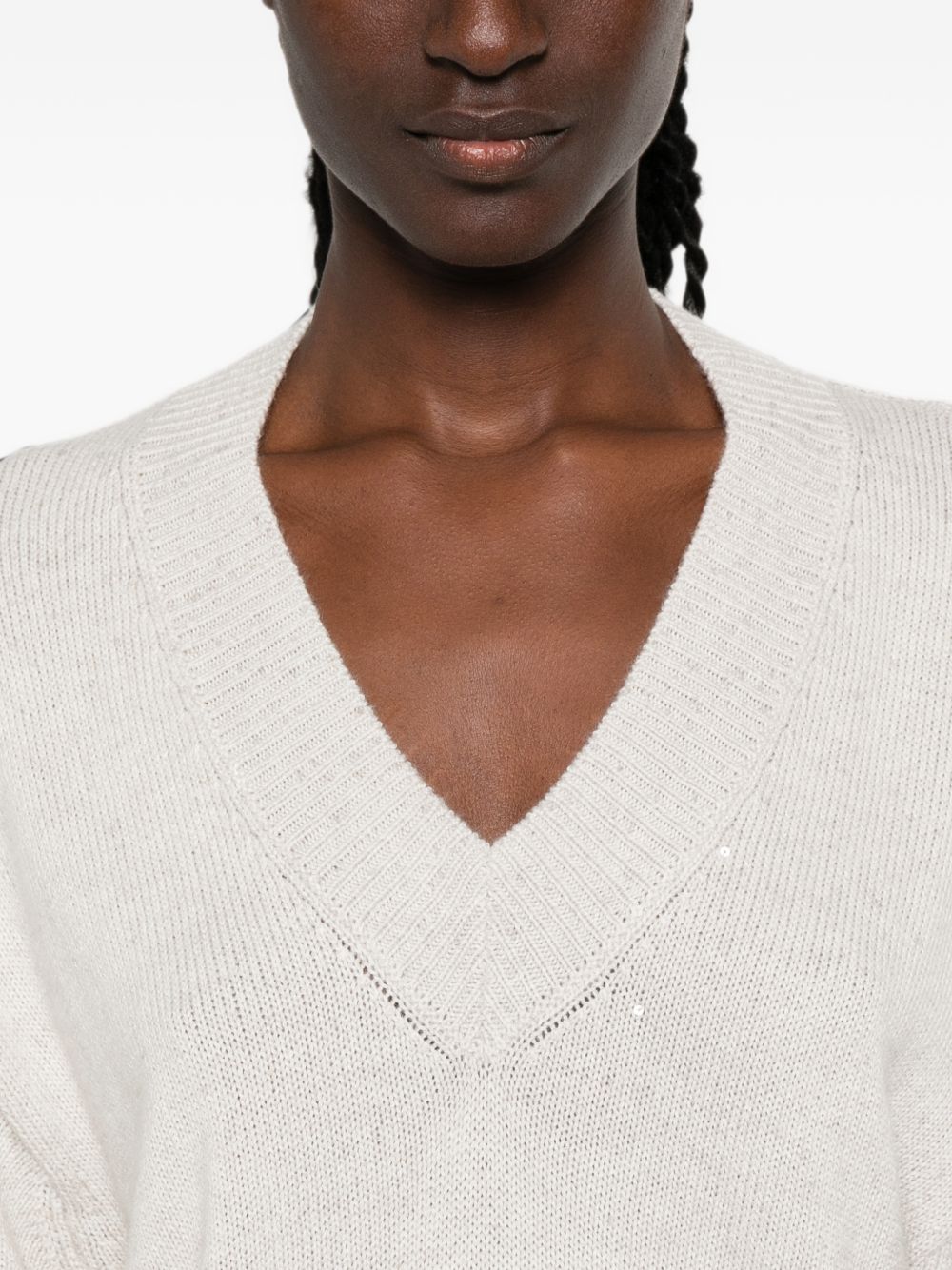 Brunello Cucinelli Women Cashmere And Silk Blend Sweater BRUNELLO CUCINELLI