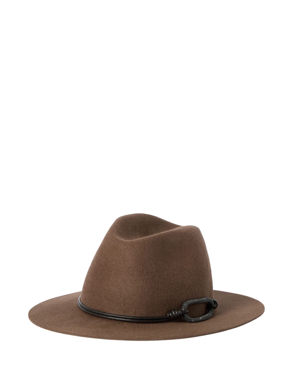 Brunello Cucinelli Women Felt Fedora Hat BRUNELLO CUCINELLI