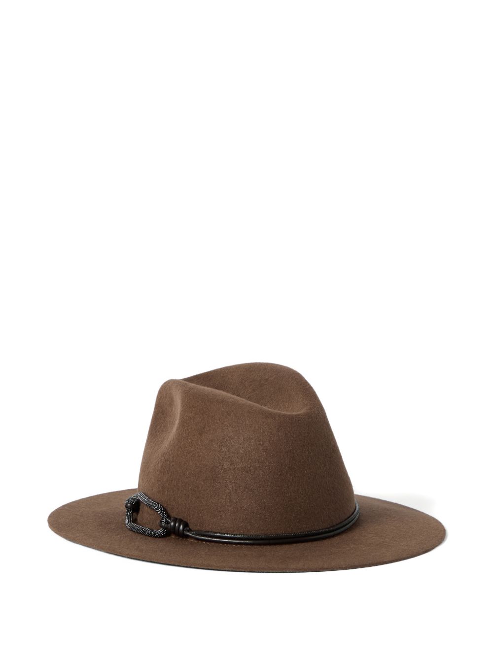 Brunello Cucinelli Women Felt Fedora Hat BRUNELLO CUCINELLI