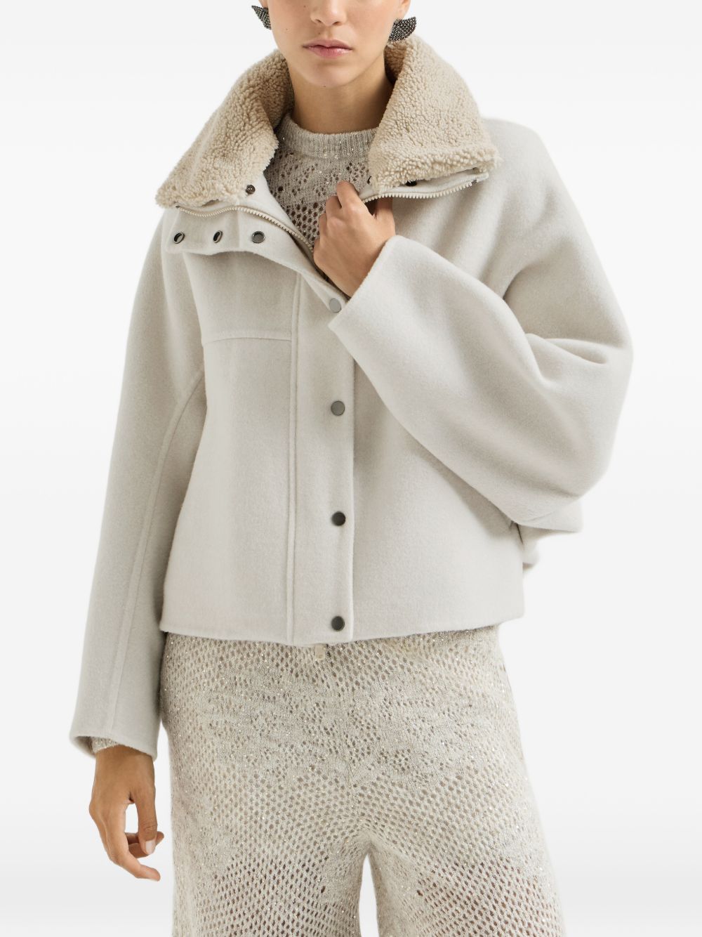 Brunello Cucinelli Women Leather Jacket BRUNELLO CUCINELLI