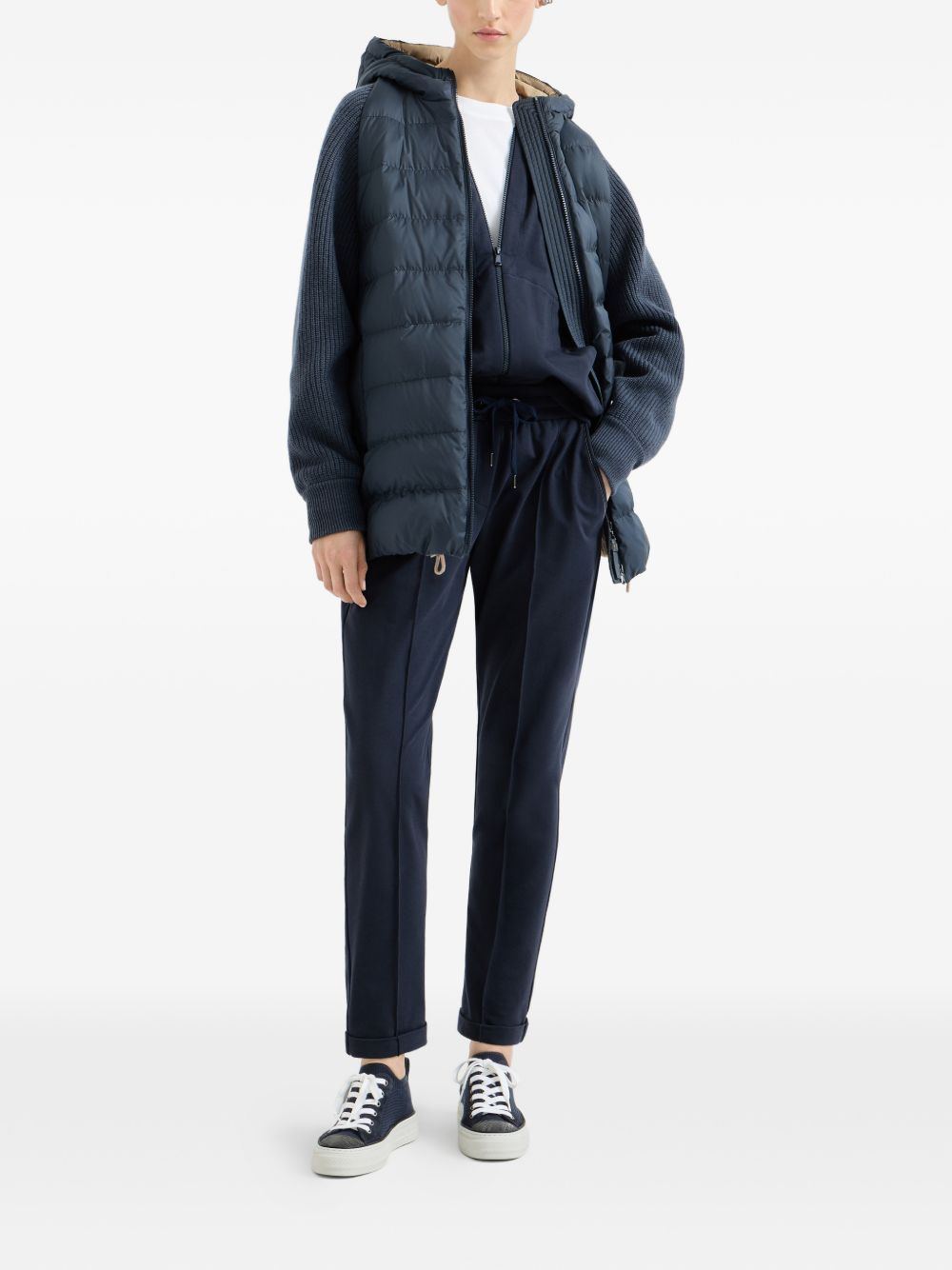 Brunello Cucinelli Women Nylon Midi Down Jacket BRUNELLO CUCINELLI