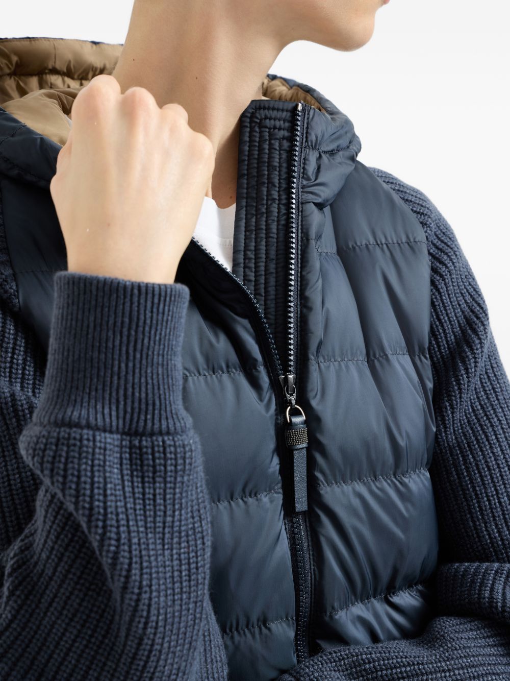 Brunello Cucinelli Women Nylon Midi Down Jacket BRUNELLO CUCINELLI