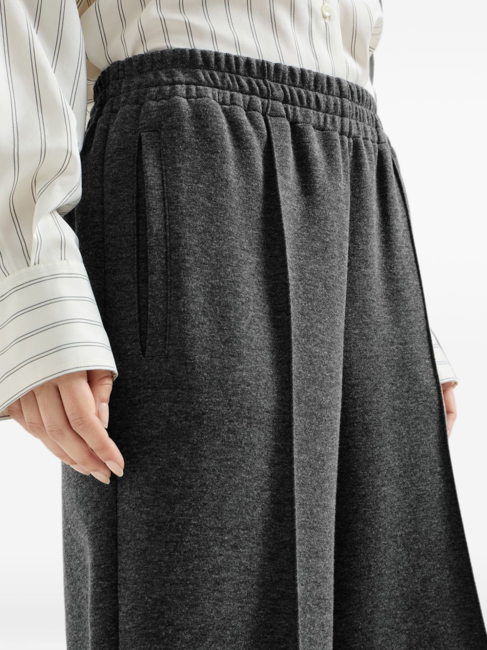 Brunello Cucinelli Women Cotton And Cashmere Trousers BRUNELLO CUCINELLI