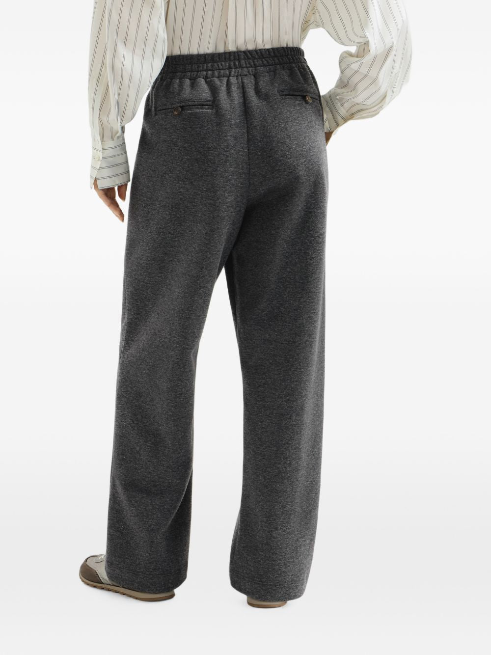 Brunello Cucinelli Women Cotton And Cashmere Trousers BRUNELLO CUCINELLI