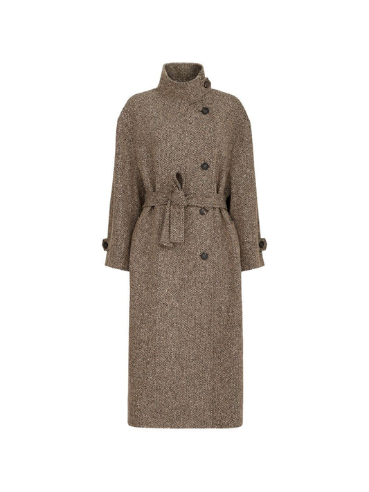 Brunello Cucinelli Women Wool Long Coat BRUNELLO CUCINELLI