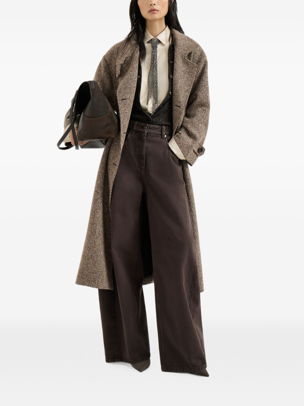 Brunello Cucinelli Women Wool Long Coat BRUNELLO CUCINELLI