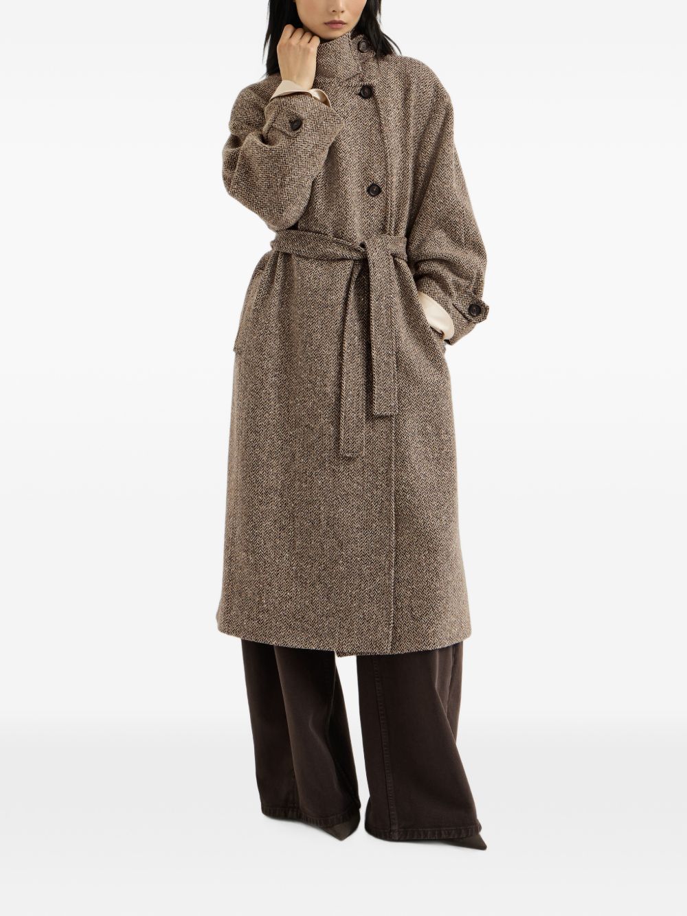 Brunello Cucinelli Women Wool Long Coat BRUNELLO CUCINELLI