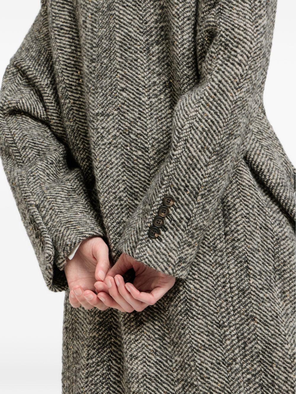 Brunello Cucinelli Women Wool Double-Breasted Coat BRUNELLO CUCINELLI