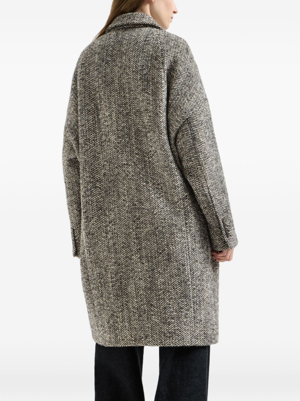Brunello Cucinelli Women Wool Double-Breasted Coat BRUNELLO CUCINELLI