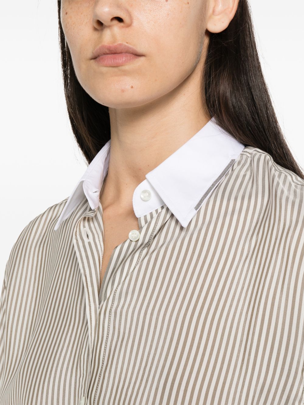 Brunello Cucinelli Women Silk Shirt