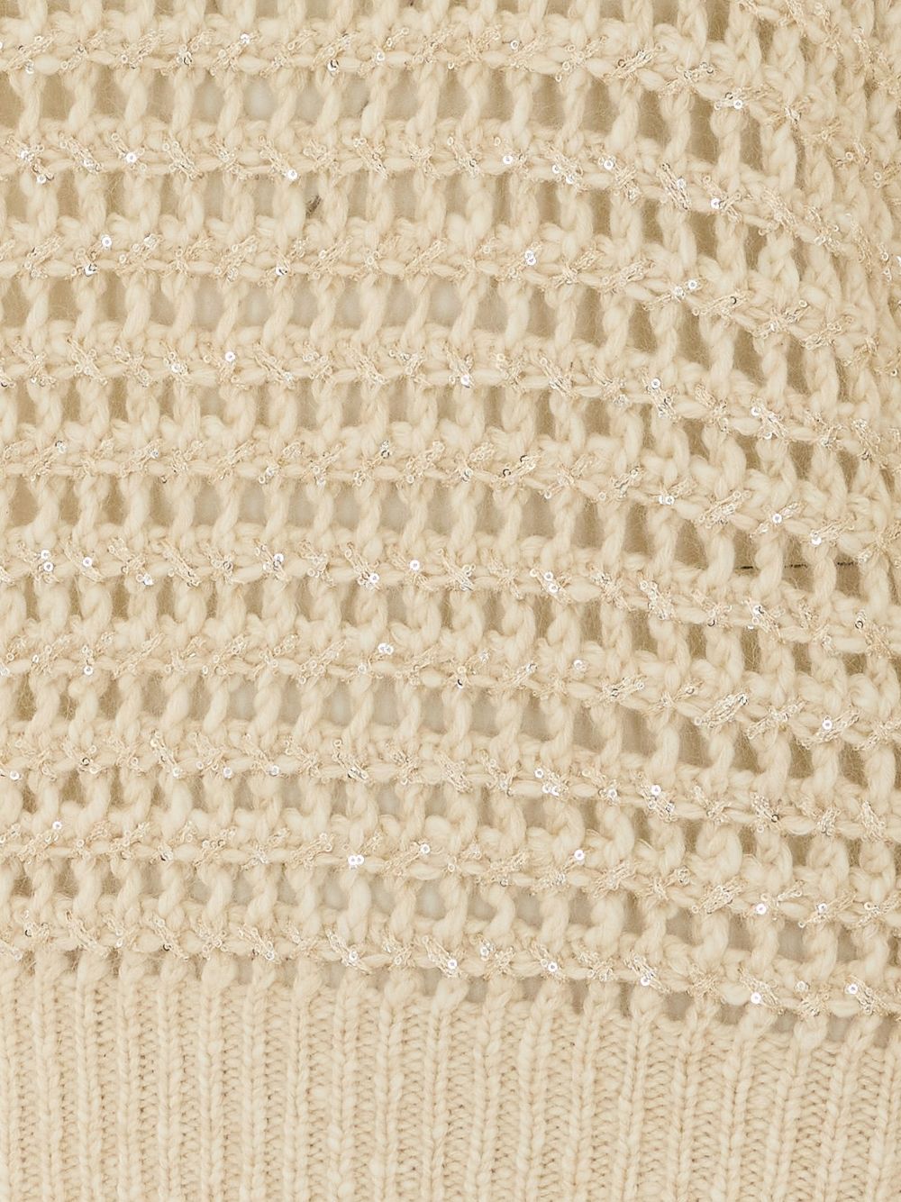 Brunello Cucinelli Women Wool And Cashmere Open-Knit Sweater BRUNELLO CUCINELLI